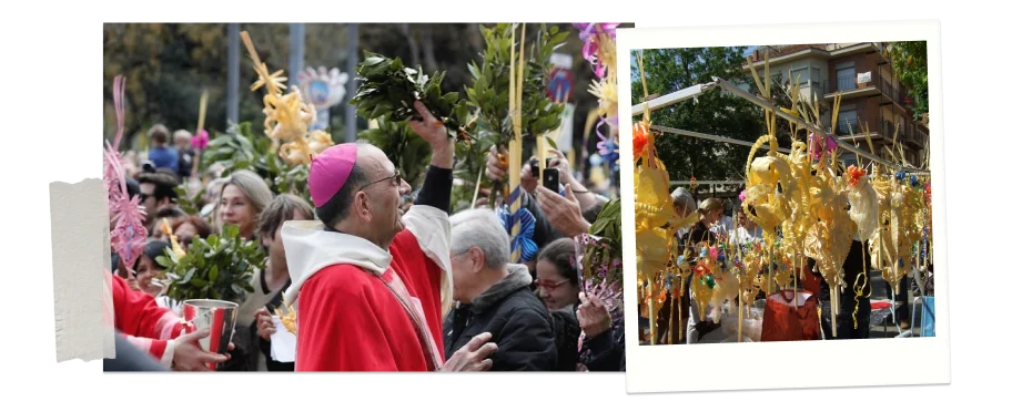 Bendicion de la palma en Barcelona